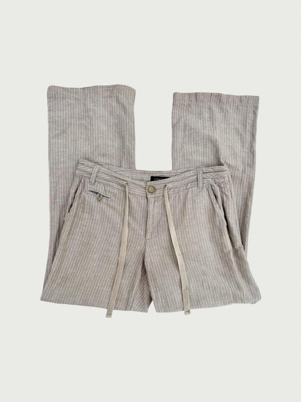 Low Rise Linen Relaxed Fit Pants